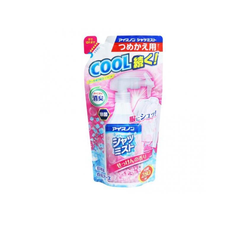 2980円以上で注文可能  アイスノン シャツミスト せっけんの香り 280mL (詰め替え用) (1個) の商品画像