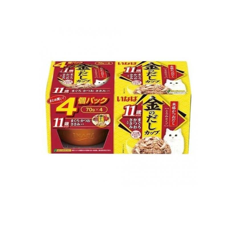 金のだし 2980円以上で注文可能 いなば 猫用 カップ 11歳からのまぐろ