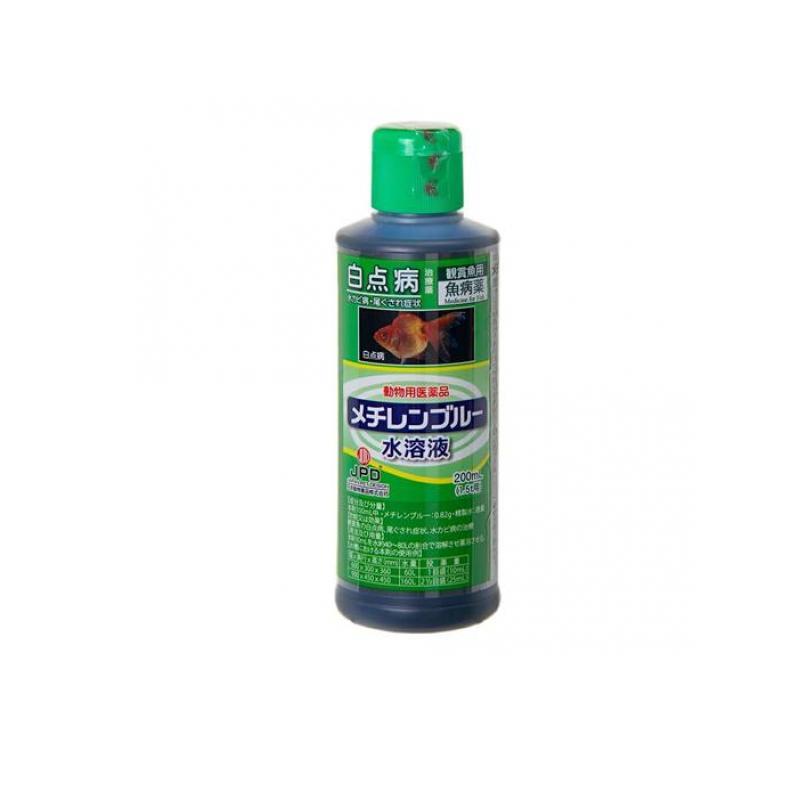 2980円以上で注文可能  JPD メチレンブルー水溶液 観賞魚用 200mL (1.5t用) (1個)（Yahoo!・みんなのお薬MAX(みんなのお薬)）