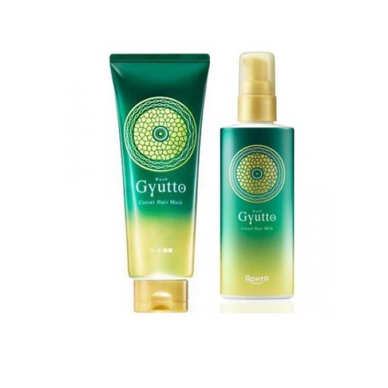 ロート製薬 2980円以上で注文可能 Gyutto (ギュット) コルセット ヘアマスク 200g &ヘアミルク 120g (1個 ...