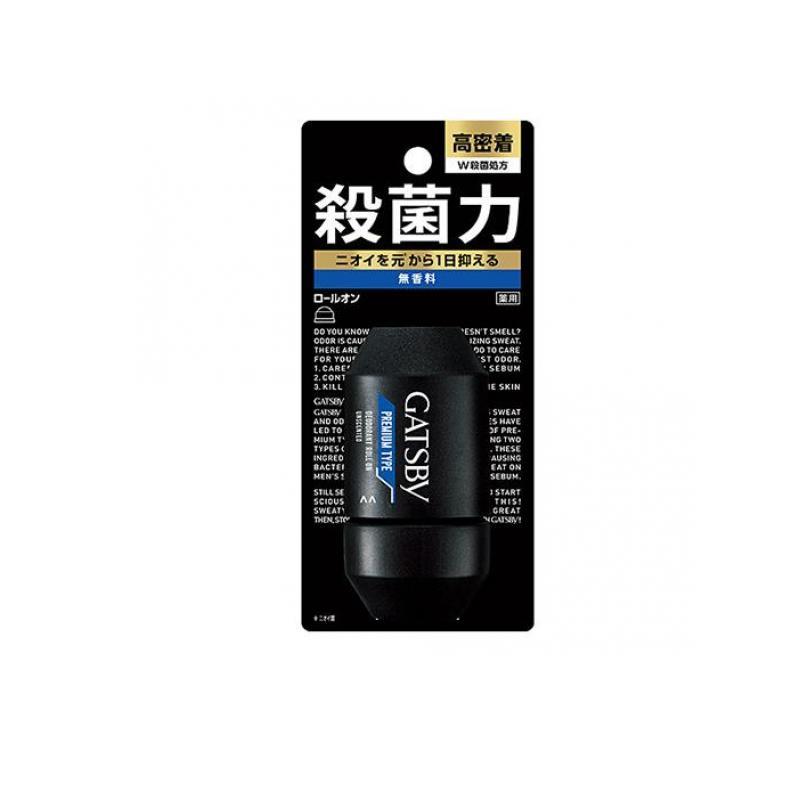 2980円以上で注文可能  ギャツビー(GATSBY) プレミアムタイプデオドラントロールオン 無香料 60mL (1個)（Yahoo!・みんなのお薬MAX(みんなのお薬)）