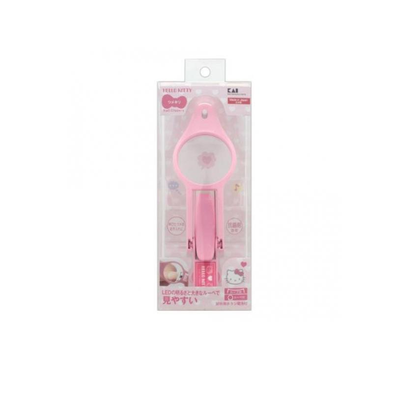 貝印 ハローキティ LEDルーペ付きツメキリ 1個入 (1個