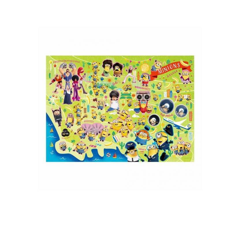 やのまん500ピースジグソーパズル 05-1062 ミニオンズフィーバーマップ