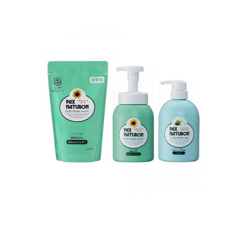 PAX NATURON パックスナチュロン シャンプー 詰め替え用 500mL &泡状