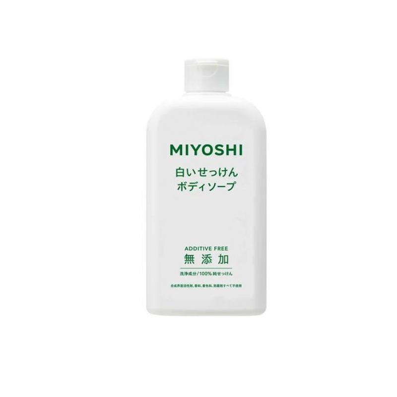 ミヨシ石鹸 無添加ボディソープ白いせっけん 本体ボトル 400mL (1個
