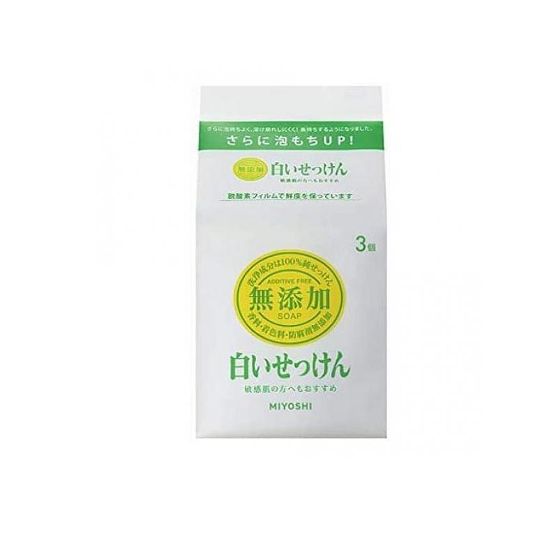 ミヨシ石鹸 無添加 白いせっけん 108g 3個 1 A みんなのお薬バリュープライス 通販 Yahoo ショッピング