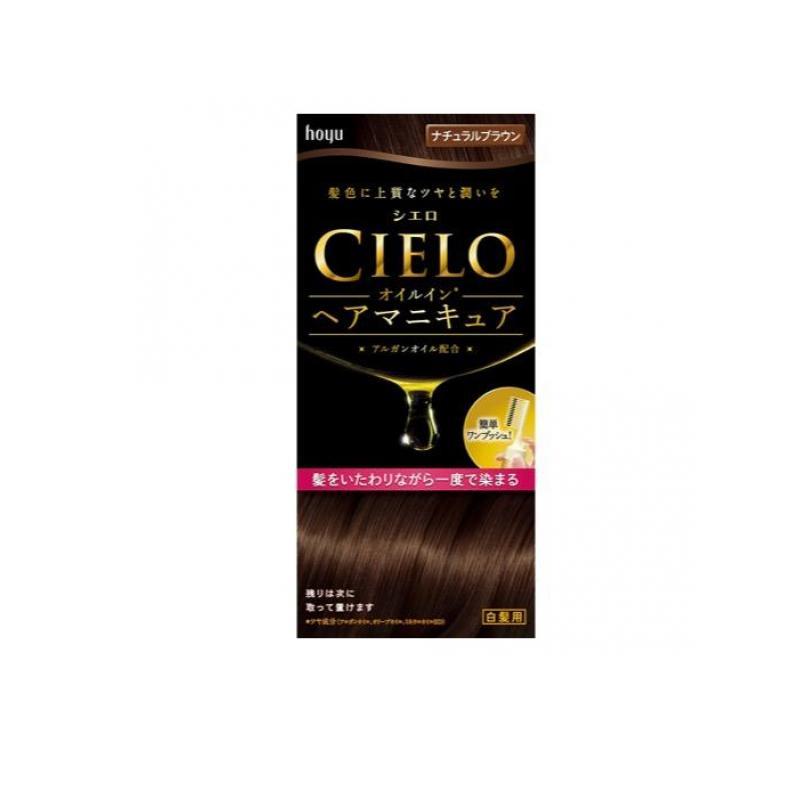白髪染め ヘアカラー くし ジェル ワンプッシュ Cielo シエロ オイルインヘアマニキュア ナチュラルブラウン 1