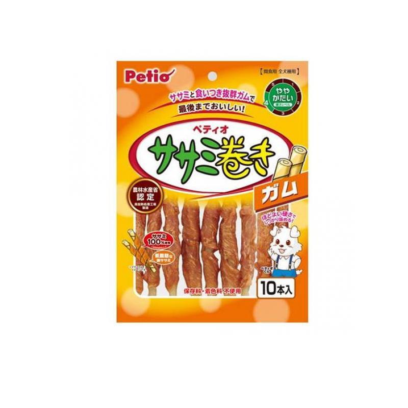 ペティオ 犬用 ササミ巻き ガム 10本入 (1個) : みんなのお薬バリュー