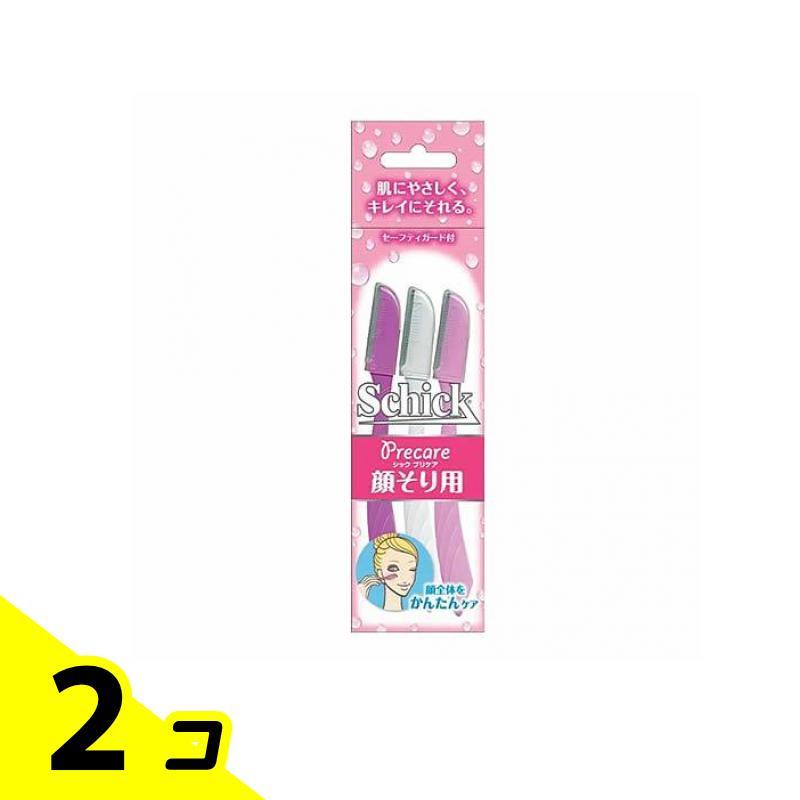 schick（シック） プリケア Lディスポ フェイス用カミソリ 3本入 2個