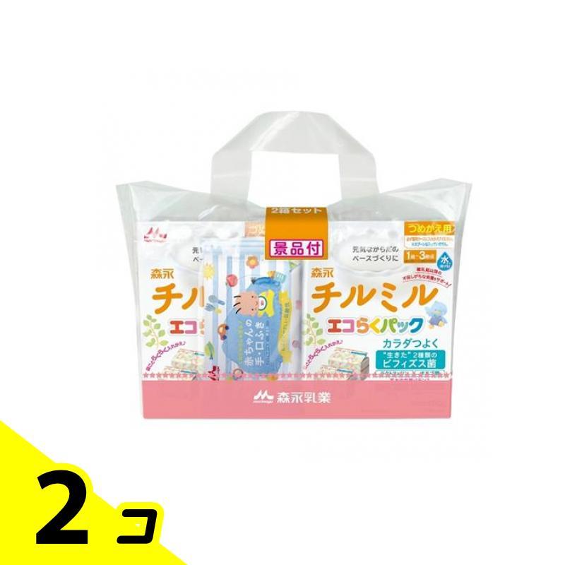 森永乳業 森永チルミル エコらくパック 800g (×2箱セット 詰め替え用