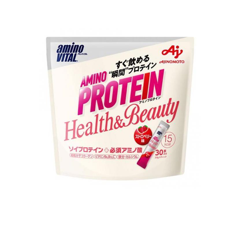 アミノバイタル アミノプロテイン for Woman ストロベリー味30本×3 AJINOMOTO（味の素） アミノバイタル アミノプロテイン for Woman