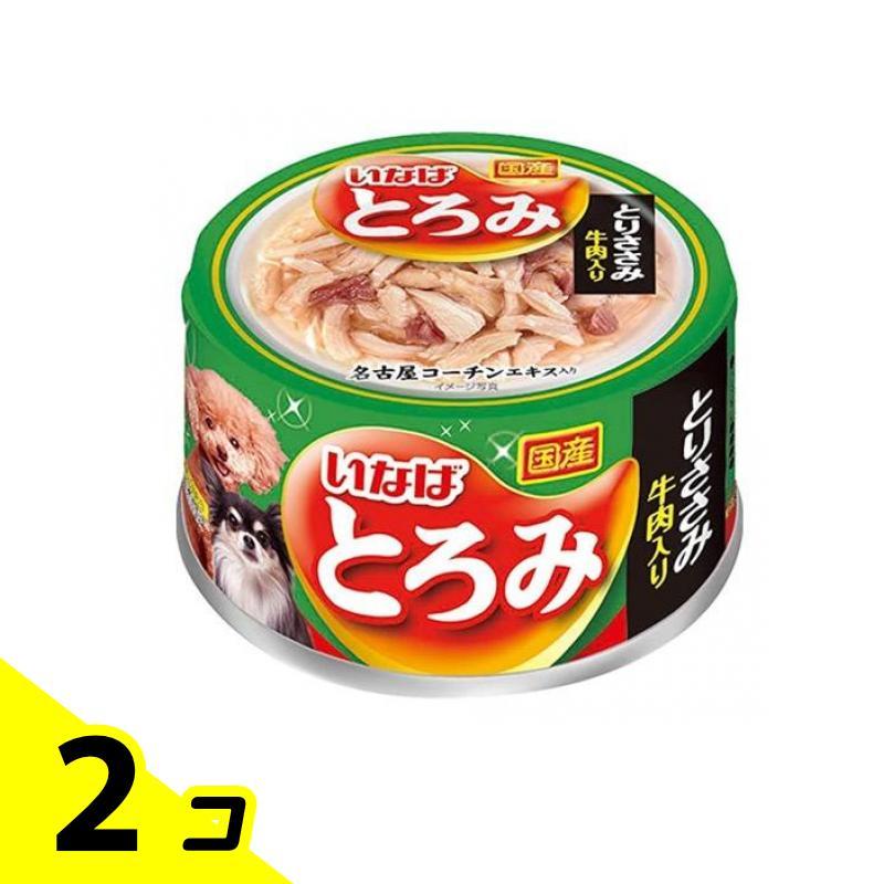 いなば とろみ 犬用缶詰 とりささみ 牛肉入り 80g 2個セット