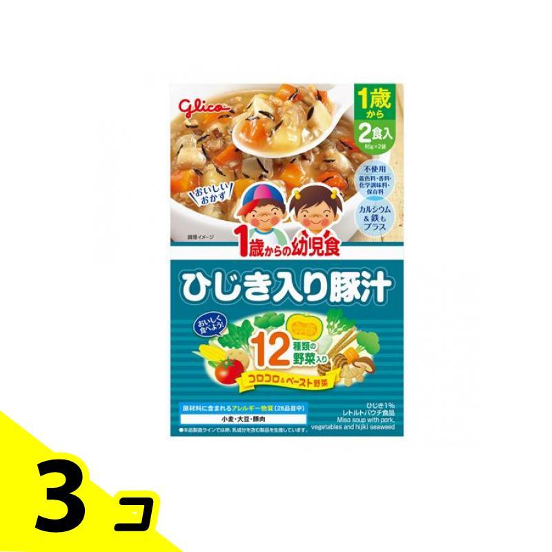 グリコ 1歳からの幼児食 ひじき入り豚汁 2食入 3個セット | ブランド登録なし