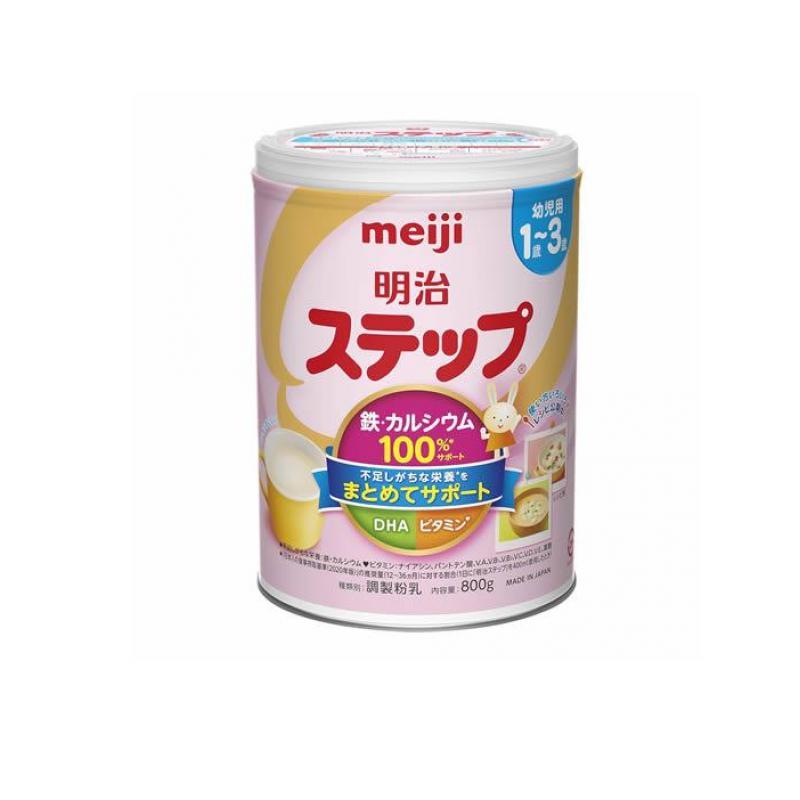 明治（meiji） 明治ステップ 粉ミルク 顆粒 缶タイプ 800g (大缶) (1個 