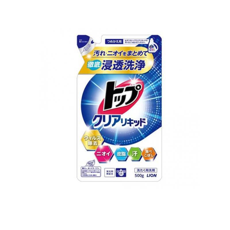 トップ（LION） トップ クリアリキッド 液体 洗濯洗剤 詰め替え用 500g