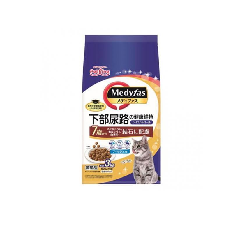 メディファスアドバンス猫用ドライフィッシュ味1.25kg（6袋）1箱 メディファスアドバンス 2種の尿石ケア 1歳から チキン