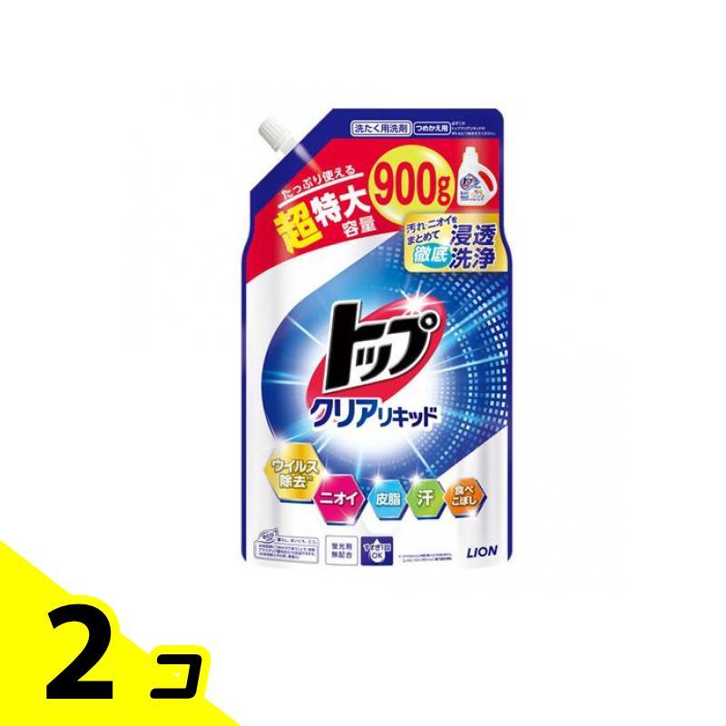トップ（LION） トップ クリアリキッド 液体 洗濯洗剤 詰め替え用 900g