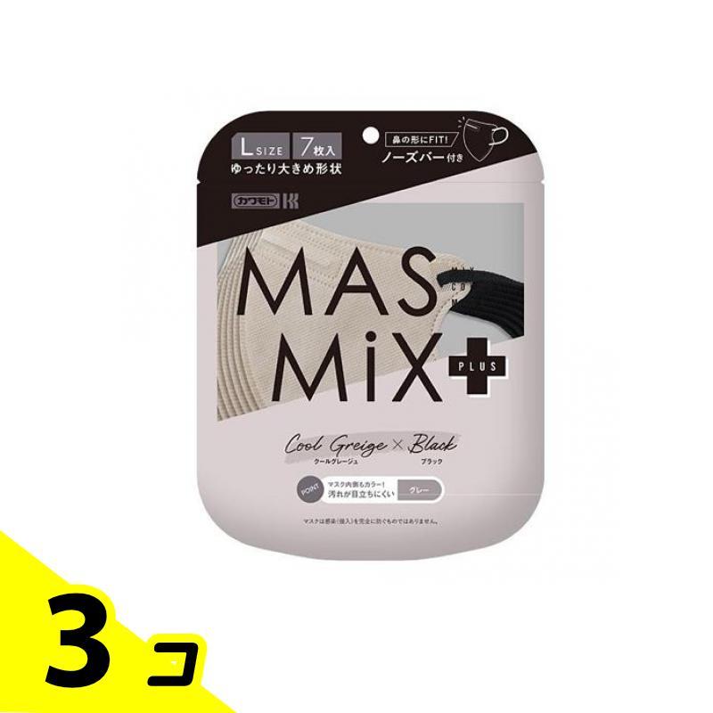 川本産業 MASMiX+ マスミックスプラスマスク L 7枚入 (クール