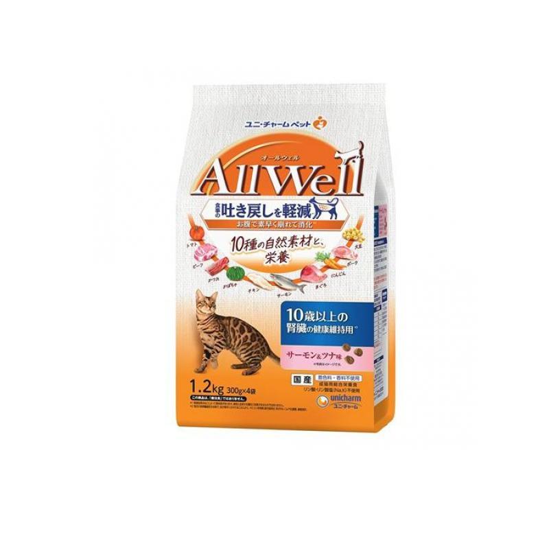 AllWell オールウェル 10種の自然素材 10歳以上の腎臓の健康維持用 300g× 4袋入 (1.2kg) (1個) | unicharm