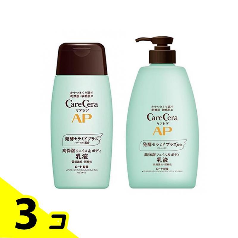 ロート製薬 ケアセラ APフェイス＆ボディ乳液 ボトル 200mL＆大容量