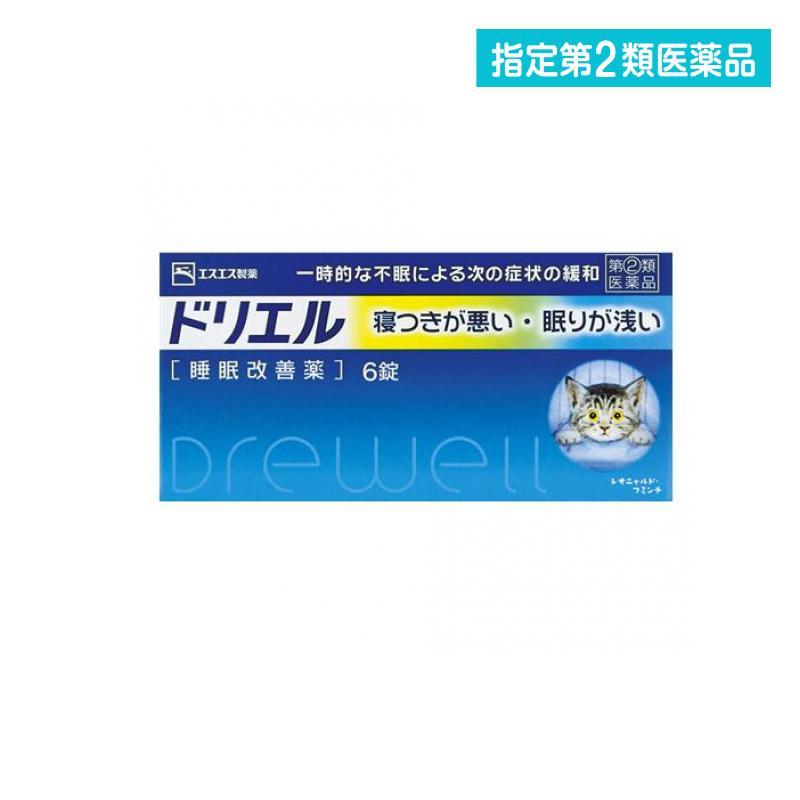 ドリエル 6錠 睡眠改善薬 一時的な不眠症状 眠りが浅い ストレス 市販薬 1個 指定第２類医薬品 221 1 A みんなのお薬バリュープライス 通販 Yahoo ショッピング