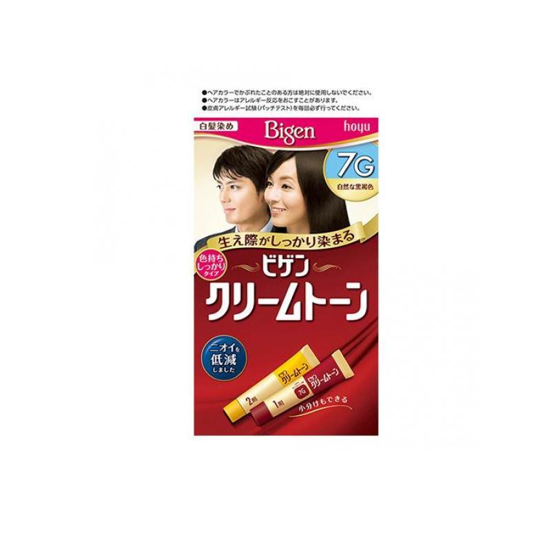 ビゲン クリームトーン 7G 自然な黒褐色 [1剤40g+2剤40g] 1個 (1個) | hoyu