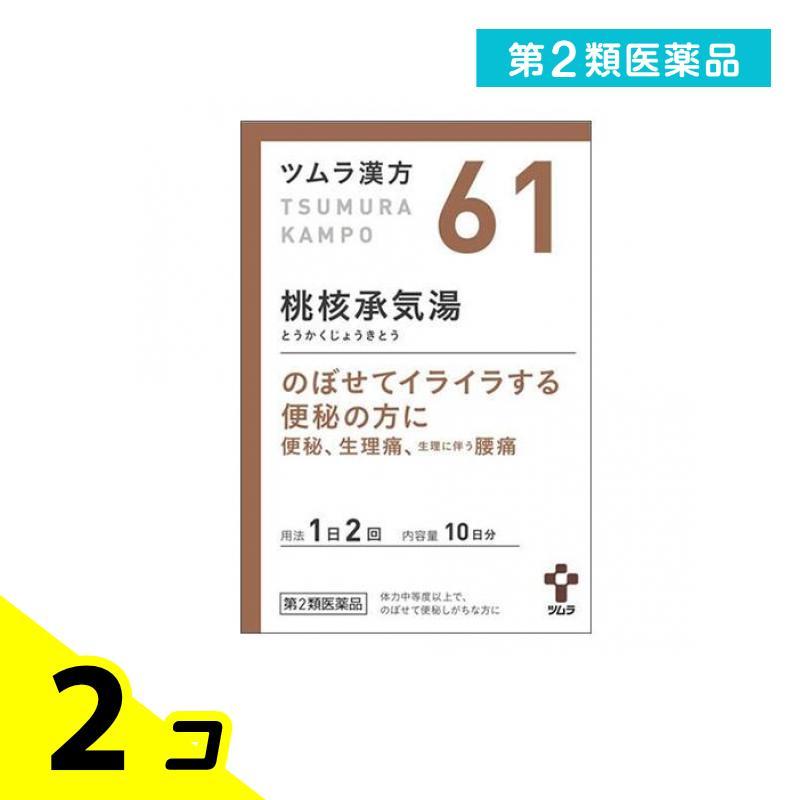 第2類医薬品 (61)ツムラ漢方 桃核承気湯エキス顆粒 20包 漢方薬 のぼせ 便秘 月経 不順 困難症 腰痛 2個セット : 4988-2 ...