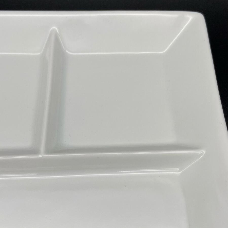 ランチプレート お皿 仕切り 白仕切付皿 25cm ワンプレート キッズ 食器 陶器 白いうつわ｜minopota｜03
