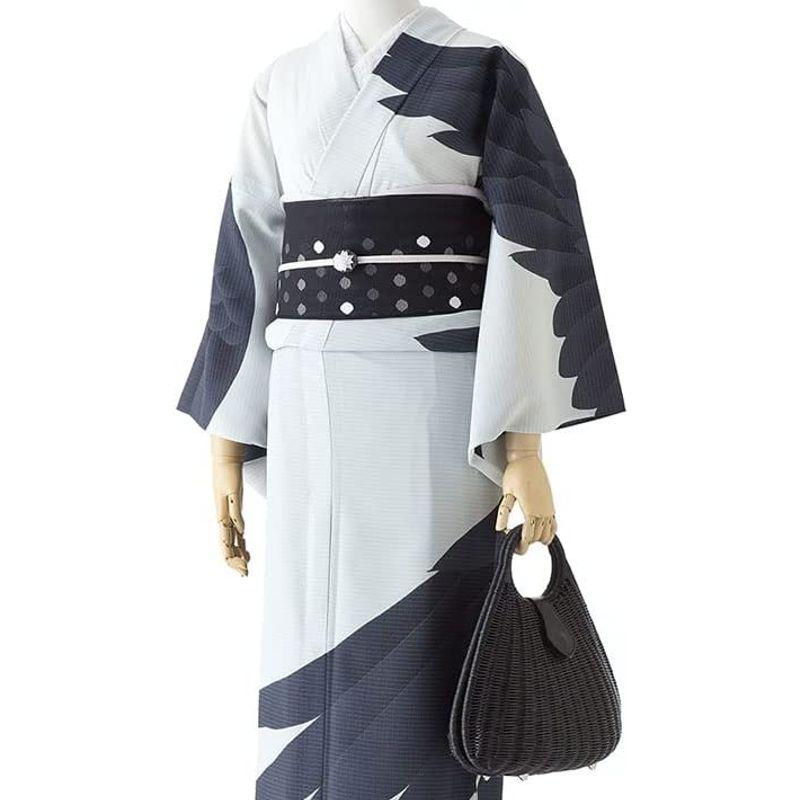 撫松庵 絵羽 鷺 オフ白 黒 鳥 セオアルファ 撫松庵 セオアルファ