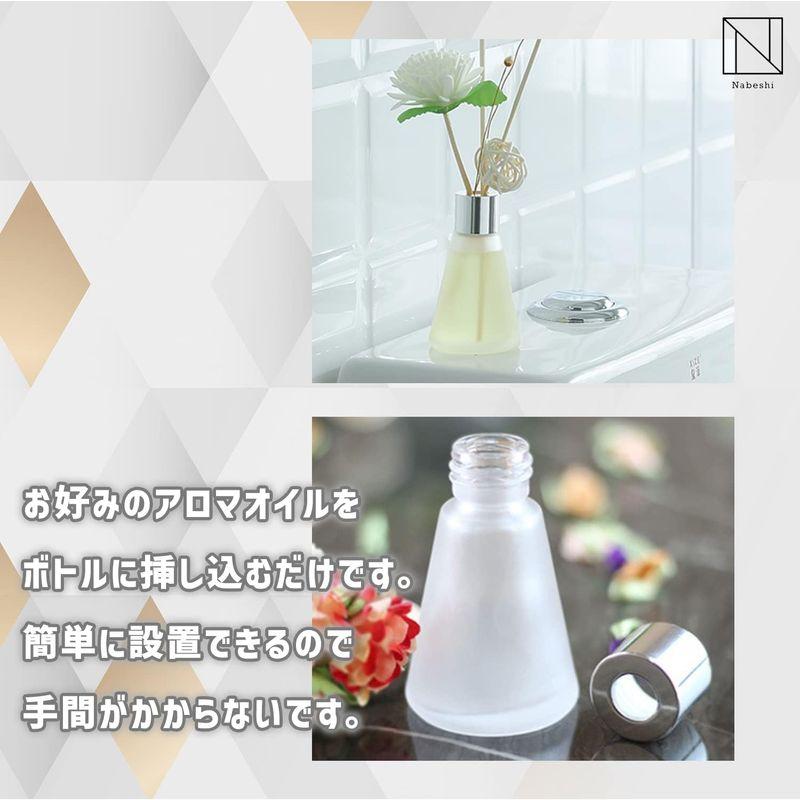 NABESHI リードディフューザーボトル リードディフューザー ディフューザー ボトル 容器 (透明5個)