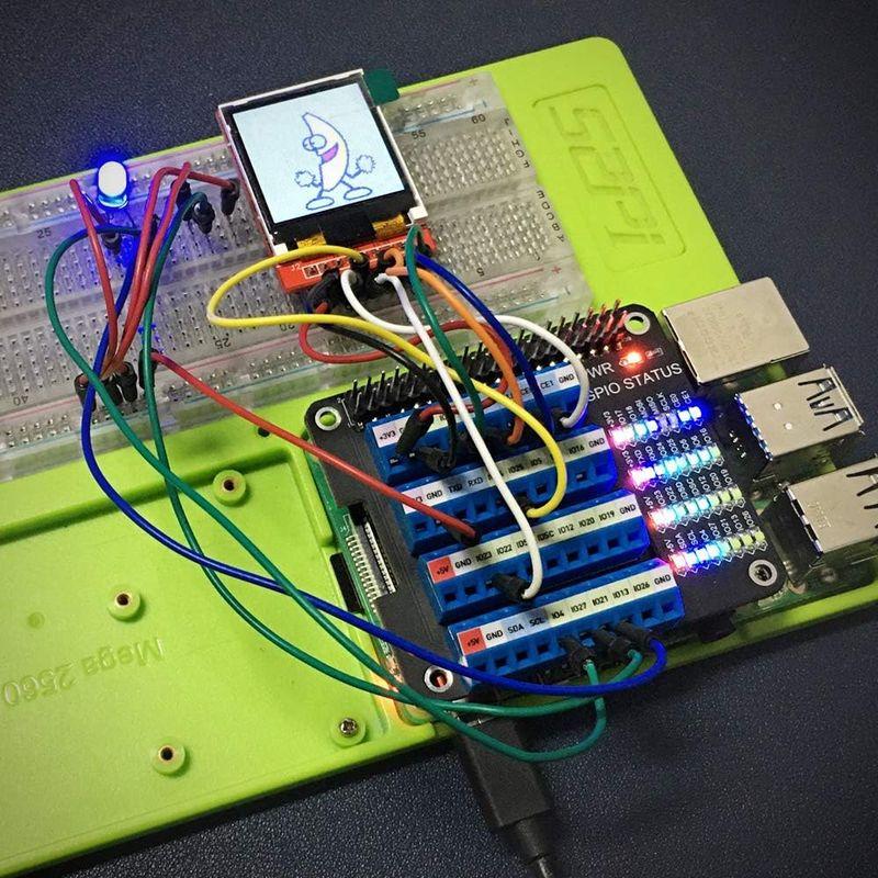 玄関先迄納品GeeekPi Raspberry Pi GPIOステータスLED、Raspberry GPIOねじ端子台ブレイクアウトボードHAT Pi ベアボーン、キット GeeekPi Raspberry PiマイクロコネクタRaspberry Pi 40ピンGPIO 1-2拡張ボード2 x 20ピンストリッ
