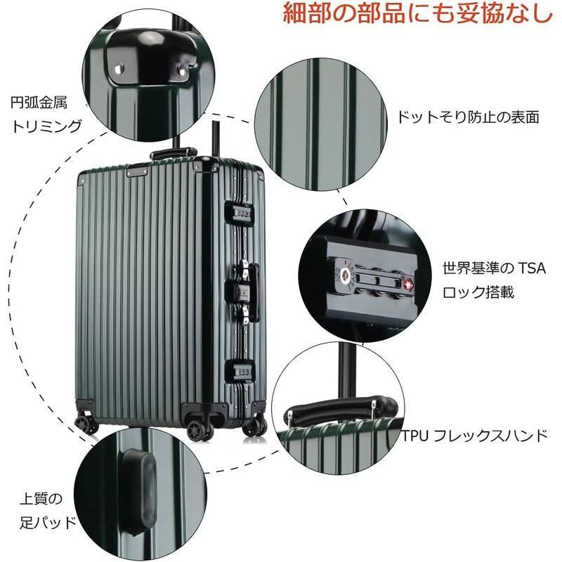 lanbao　スーツケース　アルミフレーム　TSAロック　耐衝撃　キャリーバッグ　人気　大型　軽量　キャリーケース　機内持込　キャリーケース