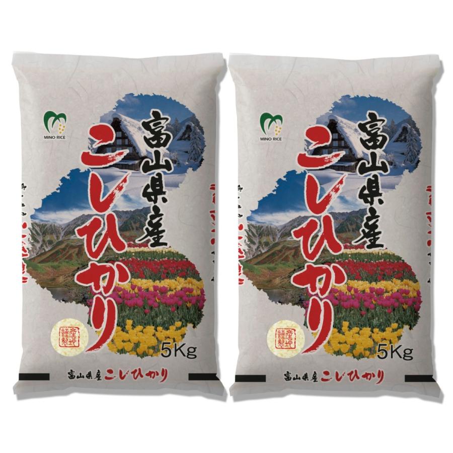 米 お米 10kg 白米 コシヒカリ 令和元年産 送料無料 富山県産 5kg 2袋 高品質新品