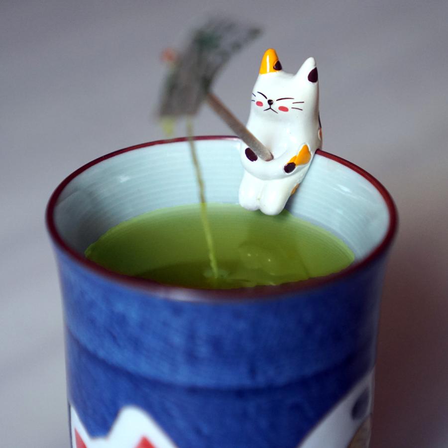 ねこ茶 抹茶入り玄米茶 ティーバッグ（3包）ギフト「感謝状