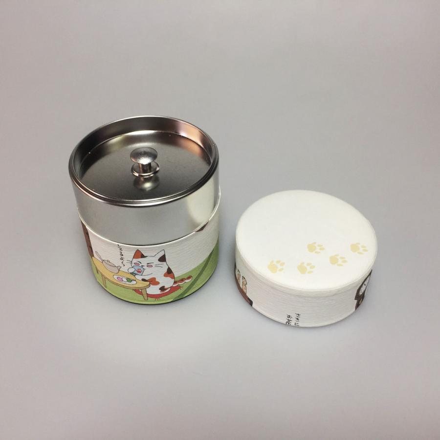 川根産緑茶詰合せギフトセット お茶 母の日 ギフト セット│ねこ茶 和紙缶│掛川茶 川根茶 日本茶