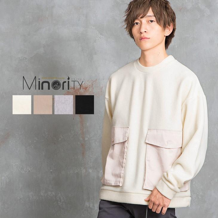 トレーナー メンズ ビッグtシャツ メンズ ロンt オーバーサイズ トレーナー ビッグシルエット ビッグポケット 起毛 大きいサイズ 秋服 秋 冬服 秋冬 692 Minority Yahoo 店 通販 Yahoo ショッピング