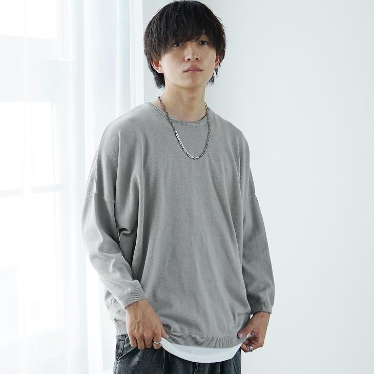 その他ブランド / JEAN MARC PHILIPPE/ニット・セーター(薄手)/Y2K/コットン/YLW/無地 MinoriTY（マイノリティ） ニット メンズ オーバーサイズ セーター