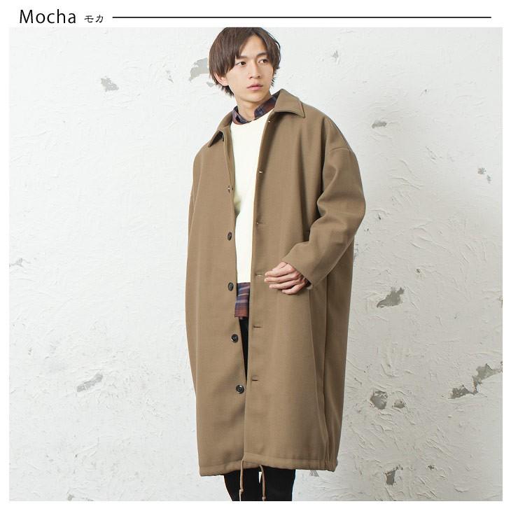 コート メンズ 冬 ロングコート ロング ビッグシルエット オーバーサイズ バルーン ロング丈 大きいサイズ ゆったり 無地 Minority Yahoo 店 通販 Yahoo ショッピング
