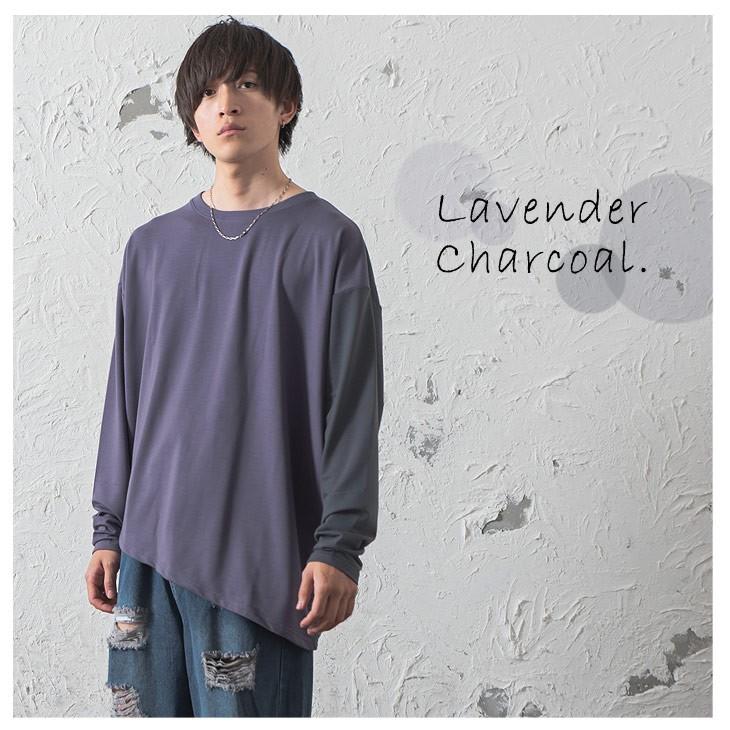 ビッグtシャツ メンズ ビッグシルエット ロンt アシンメトリー Tシャツ 長袖 オーバーサイズ Tシャツ 大きいサイズ 秋服 秋 冬服 秋冬 Minority Yahoo 店 通販 Yahoo ショッピング