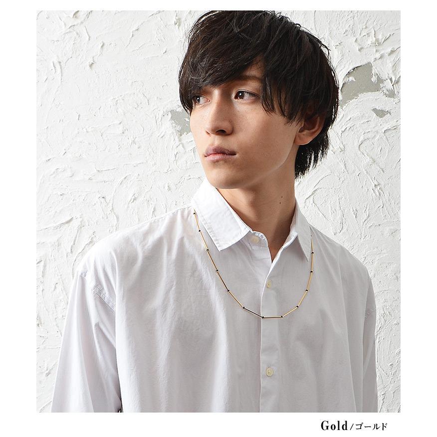 ネックレス メンズ アクセサリー メンズ メンズネックレス ビーズネックレス メンズ シルバー ゴールド ブラック シンプル Minority Yahoo 店 通販 Yahoo ショッピング