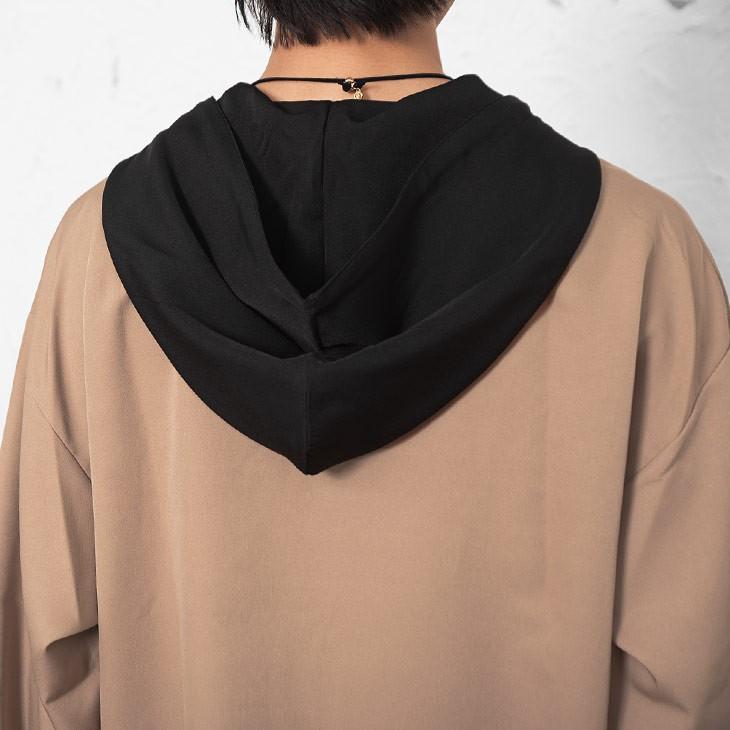 パーカー メンズ ビッグパーカー ビッグサイズ オーバーサイズ パ切り替え スウェット プルオーバー プルパーカー フード 秋服 秋 冬服 秋冬 Minority Yahoo 店 通販 Yahoo ショッピング