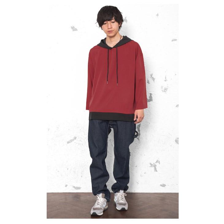 パーカー メンズ ビッグパーカー ビッグサイズ オーバーサイズ パ切り替え スウェット プルオーバー プルパーカー フード 秋服 秋 冬服 秋冬 Minority Yahoo 店 通販 Yahoo ショッピング