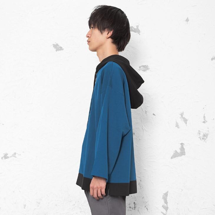 パーカー メンズ ビッグパーカー ビッグサイズ オーバーサイズ パ切り替え スウェット プルオーバー プルパーカー フード 秋服 秋 冬服 秋冬 Minority Yahoo 店 通販 Yahoo ショッピング