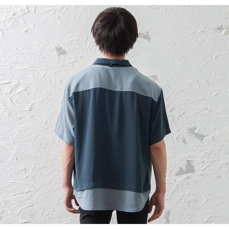 シャツ メンズ 半袖 切り替えシャツ メンズ ビッグシルエット アシンメトリー 半袖シャツ 切替 ゆったりサイズ 大きいサイズ 秋服 秋 冬服 秋冬 639 Minority Yahoo 店 通販 Yahoo ショッピング