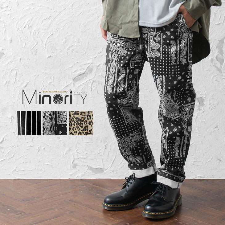 シェフパンツ ワイドパンツ メンズ セミワイドパンツ ヒョウ柄 パンツ ペイズリー柄 パンツ ストライプ パンツ キッチンパンツ 秋服 秋 冬服 秋冬 Minority Yahoo 店 通販 Yahoo ショッピング