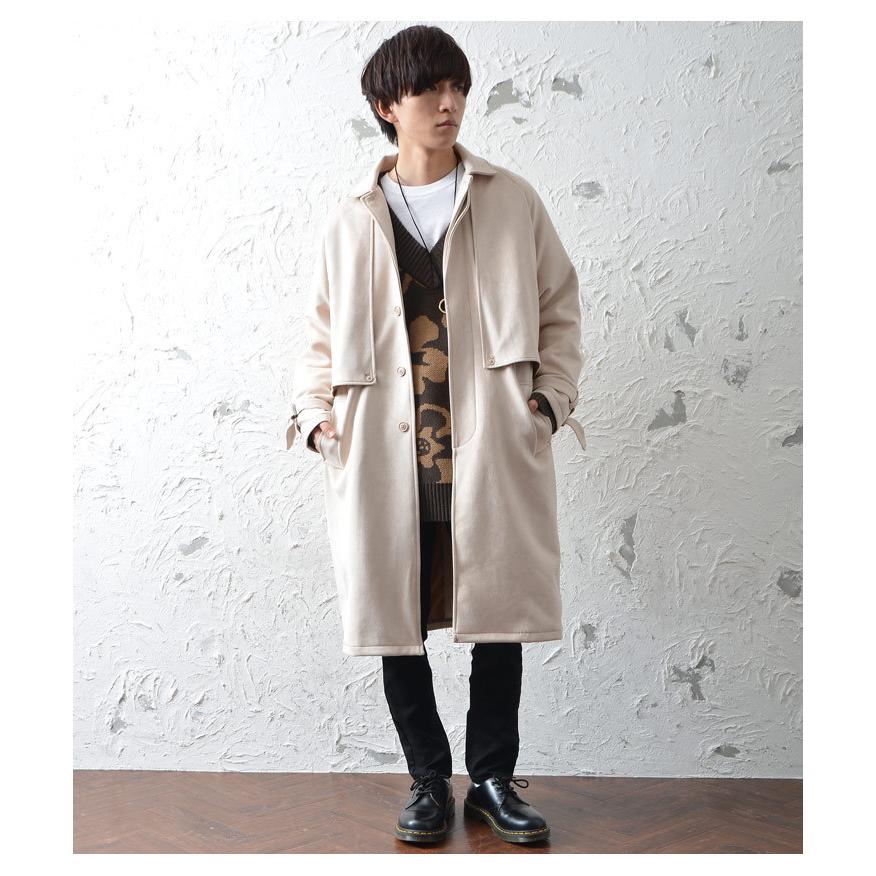 コート メンズ 冬 ロングコート メンズ 膝下 アウター メンズ 冬 きれいめコートストームフラップ ステンカラーコート メンズ 大きいサイズ 冬服 Minority Yahoo 店 通販 Yahoo ショッピング