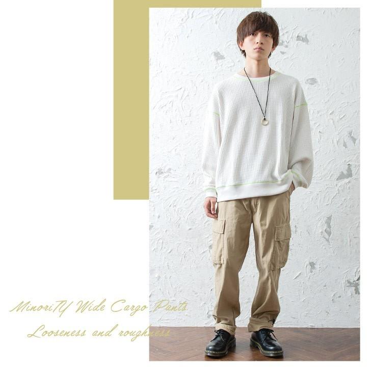 カーゴパンツ メンズ ゆったり ワイドパンツ メンズ カーゴパンツ メンズ 太め ミリタリーパンツ ワークパンツ ダボパン 秋服 秋 冬服 秋冬 Minority Yahoo 店 通販 Yahoo ショッピング