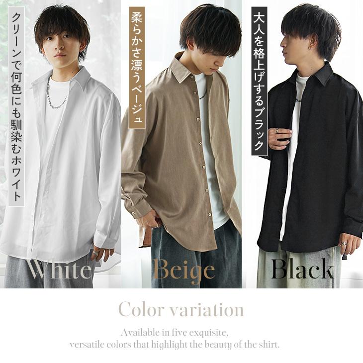【ホワイト系その他1】メンズライクオーバーシャツ MinoriTY（マイノリティ） オーバーサイズ 半袖シャツ メンズ おしゃれ