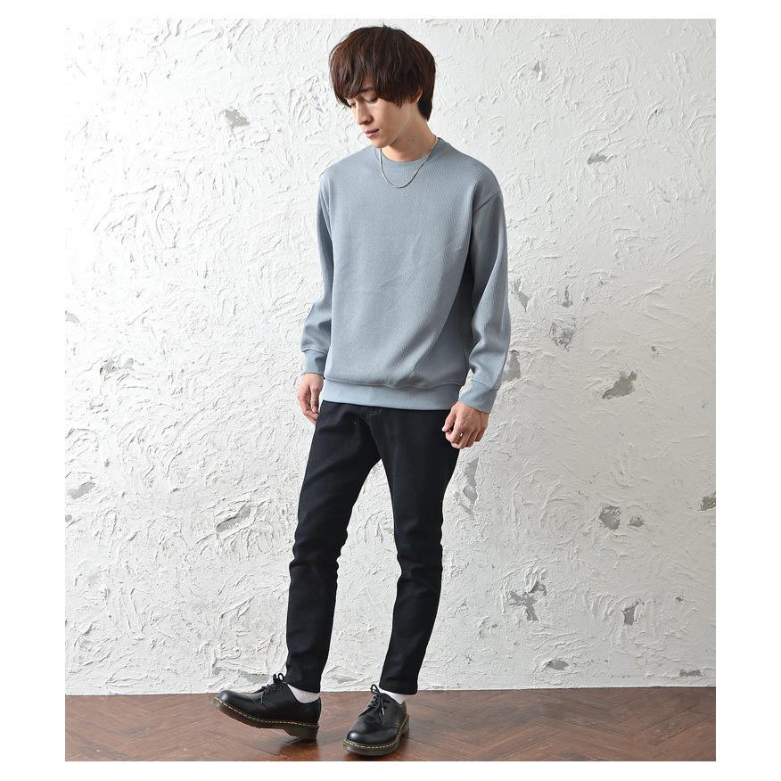 トレーナ メンズ ファッション 冬 スウェット メンズ 上 プルオーバー メンズ 水色 トップス 長袖tシャツ メンズ あぜ編み 秋服 秋 冬服 Minority Yahoo 店 通販 Yahoo ショッピング