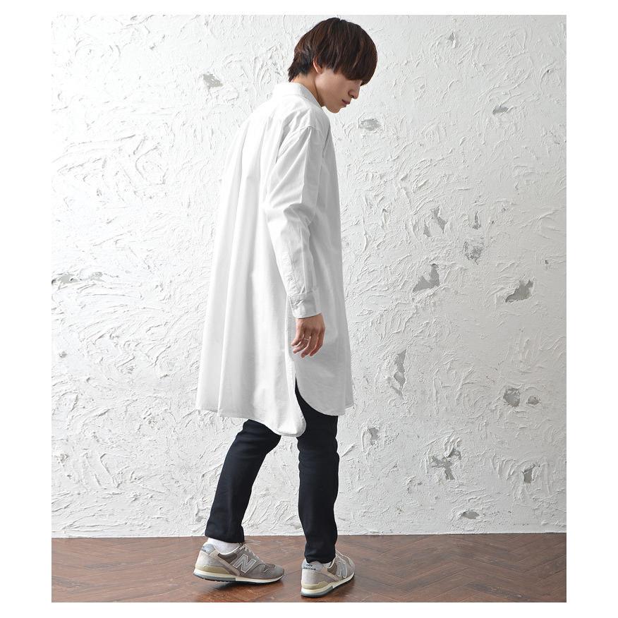 長袖シャツ メンズ シャツ メンズ 長袖 羽織り メンズ ストライプ シャツ メンズ 白シャツ メンズ ロング丈シャツ メンズ 春 春服 秋 秋服 Minority Yahoo 店 通販 Yahoo ショッピング